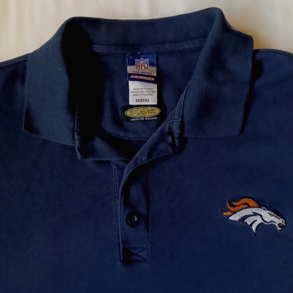 Reebok Denver Broncos Polo Shirt- Sz. Med - Picture 6 of 7